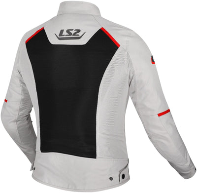 Ls2 veste brise dame veste brise dames gris noir rouge gr. s