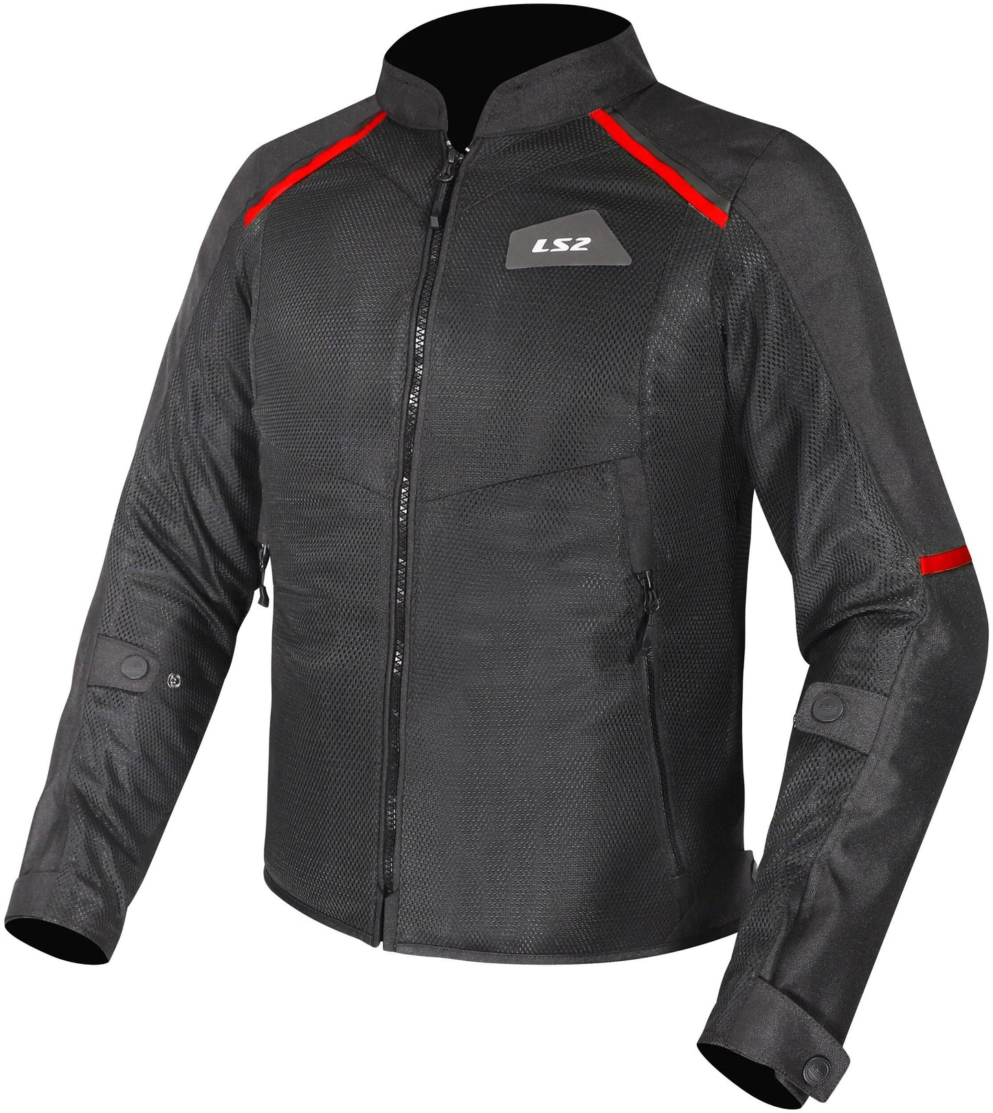 Ls2 veste brise homme veste brise hommes noir rouge gr. m