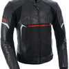 Armr en cuir raide 3,0 ms noir rouge Gr. m