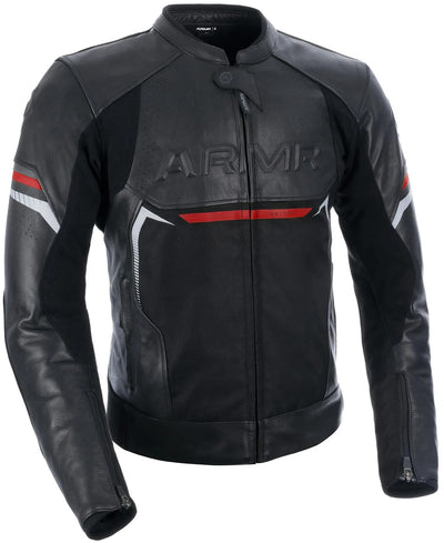 Armr en cuir raide 3,0 ms noir rouge Gr. l