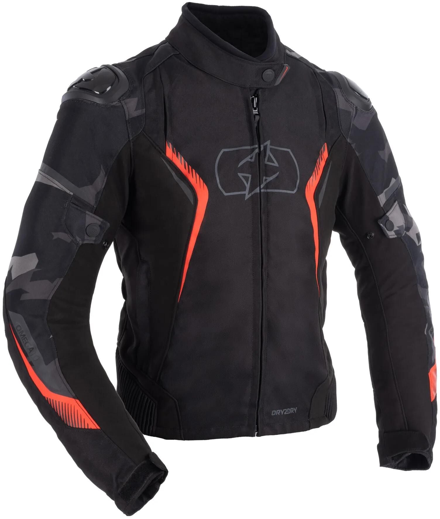 Oxford Jacket Omega 1.0 D2D WS Black Camo Red 40