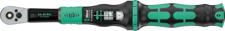 Verrouillage à couple clic Wera avec verrouillage dynamométrique 6 r l, embout (1 4 ) (2,5-25 nm)