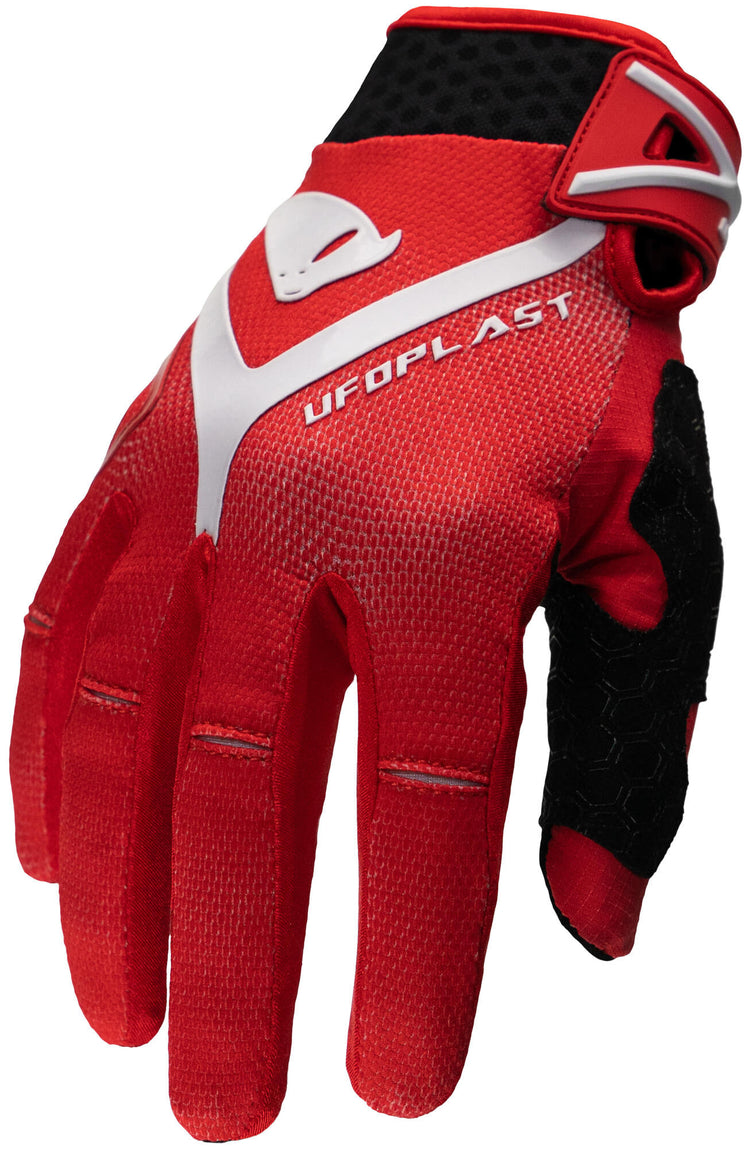 UFO fait pipi gant de motocross Hayes. gants ufo hayes rouge blanc gr. xl