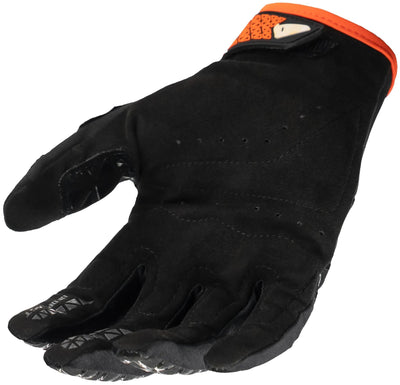 L'OVNI fait pipi au gant de motocross Muria. gants ufo muria orange noir gr. je