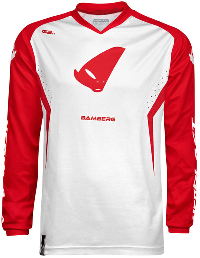 Maillot Ufo plast mx bamberg, maillot mx homme ufo bamberg rouge blanc gr. je