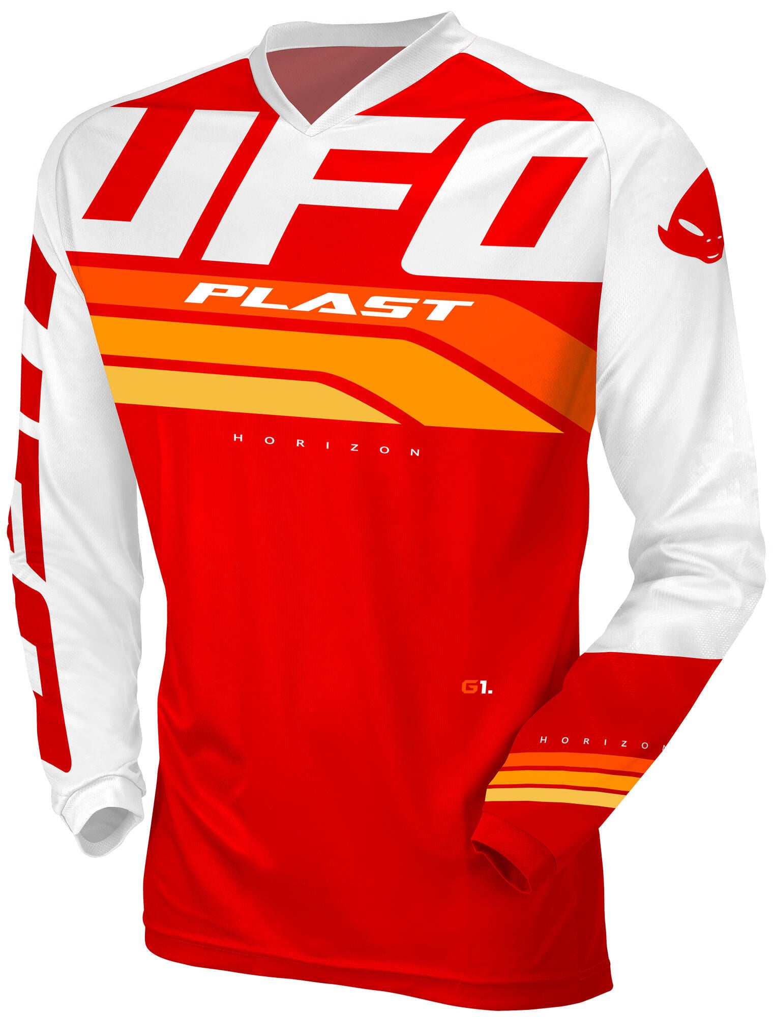 Ufo plast maillot mx horizon maillot mx ufo horizon rouge gr. je