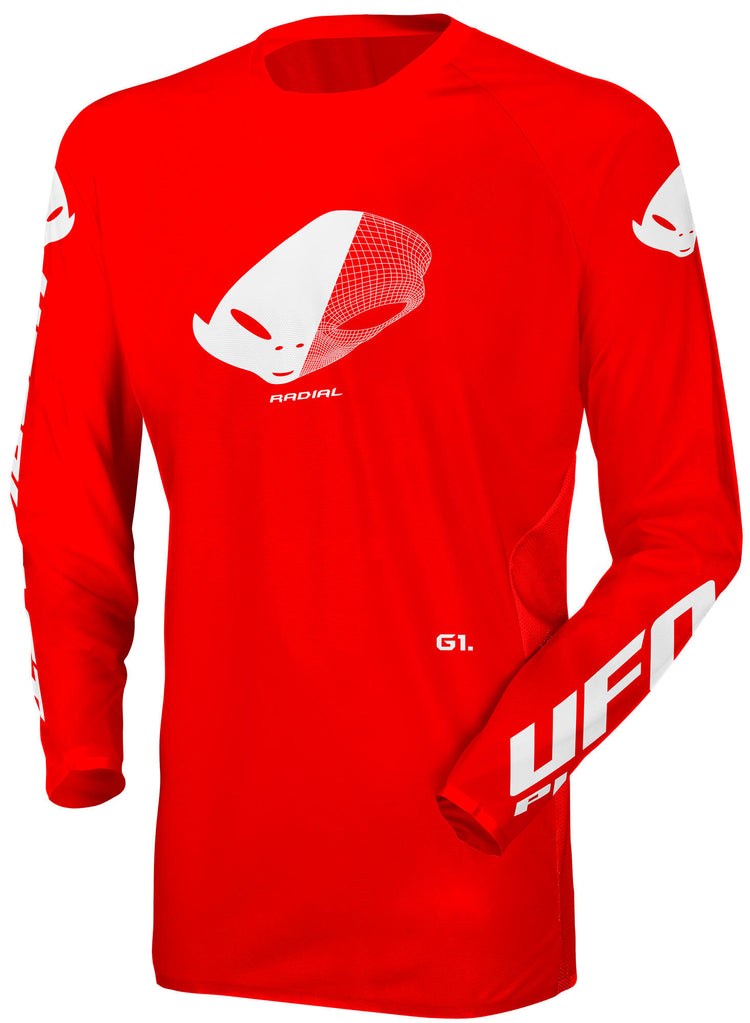 Ufo plast maillot mx radial maillot mx ufo radial rouge gr. m