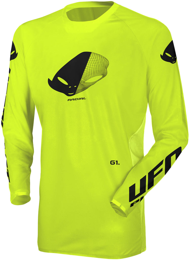 Ufo plast maillot mx radial maillot mx ufo radial néon jaune gr. m