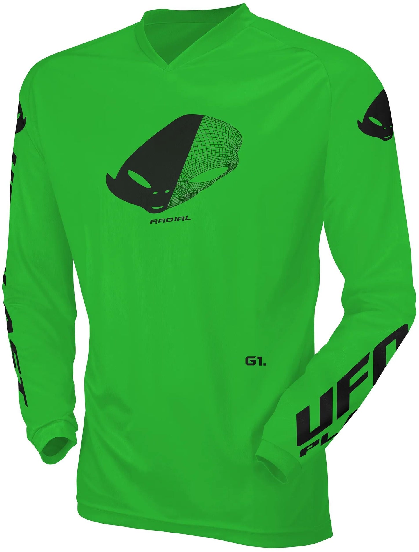Ufo plast jersey mx radial maillot enfant ufo rad neon vert gr. xxx