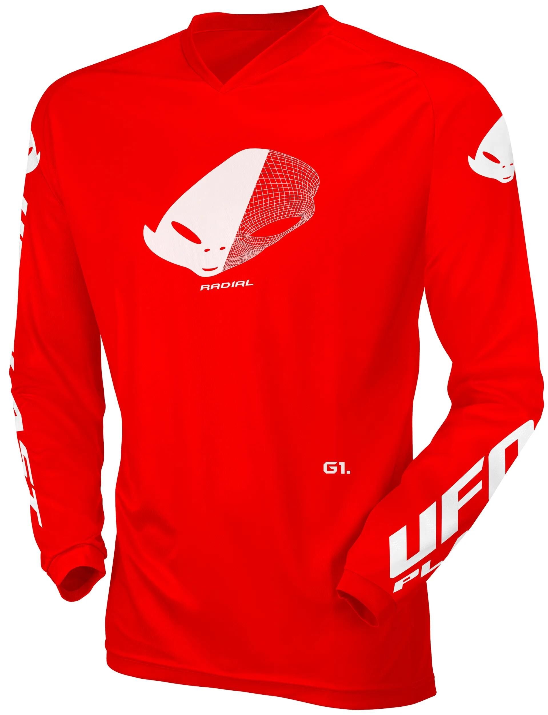 Ufo plast jersey mx radial maillot enfant ufo rad rouge gr. xxxx