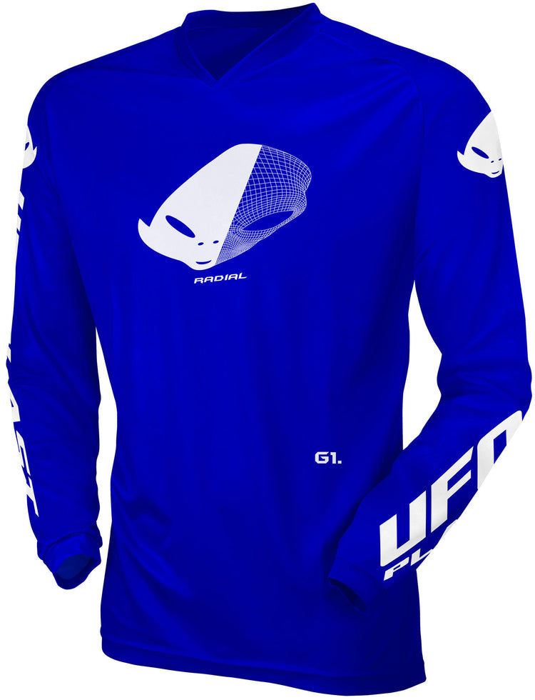 Ufo plast jersey mx radial maillot enfant ufo rad bleu gr. xs