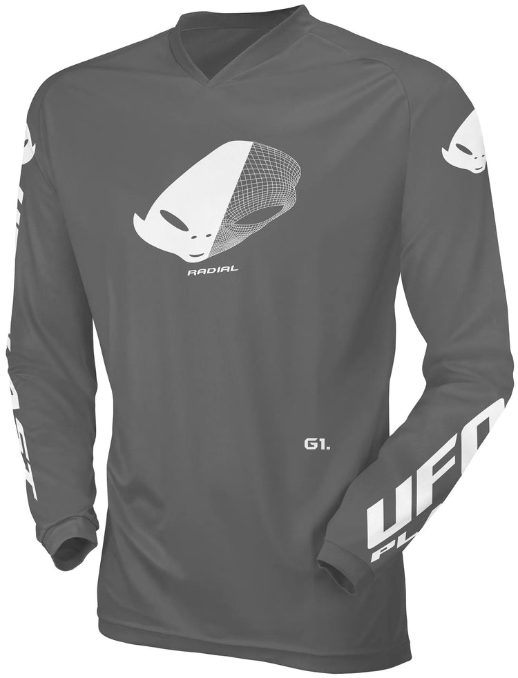 Ufo plast jersey mx radial maillot enfant ufo rad gris gr. xs