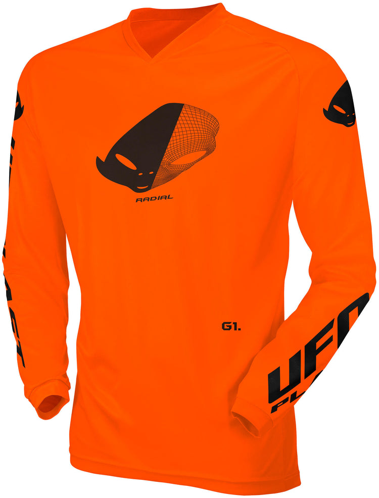 Ufo plast jersey mx radial maillot enfant ufo rad orange fluo taille xxs