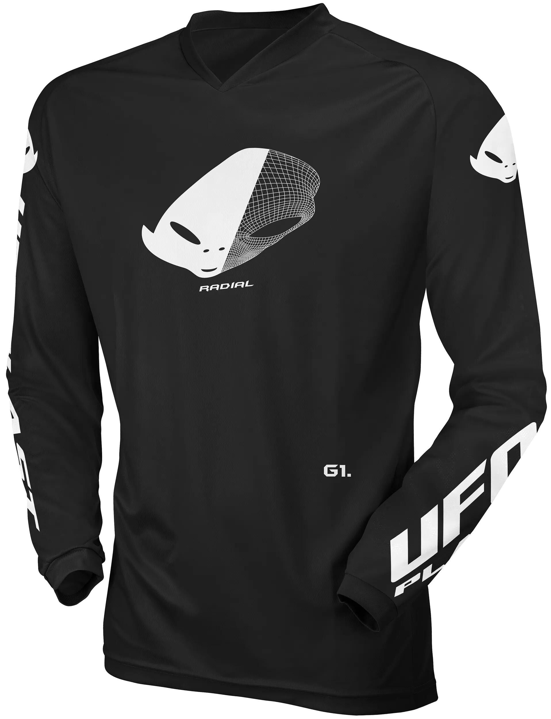 Ufo plast jersey mx radial maillot enfant ufo rad noir gr. xxs