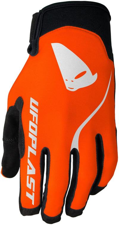 Ufo plast gant de motocross gants skyline ufo skyline orange fluo taille l