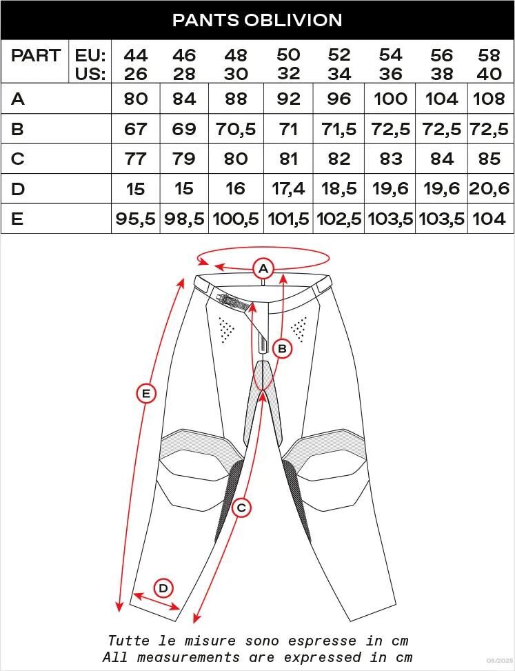 Pantalon Ufo plast mx oblivion mx pantalon ufo oblivion rouge blanc taille 52