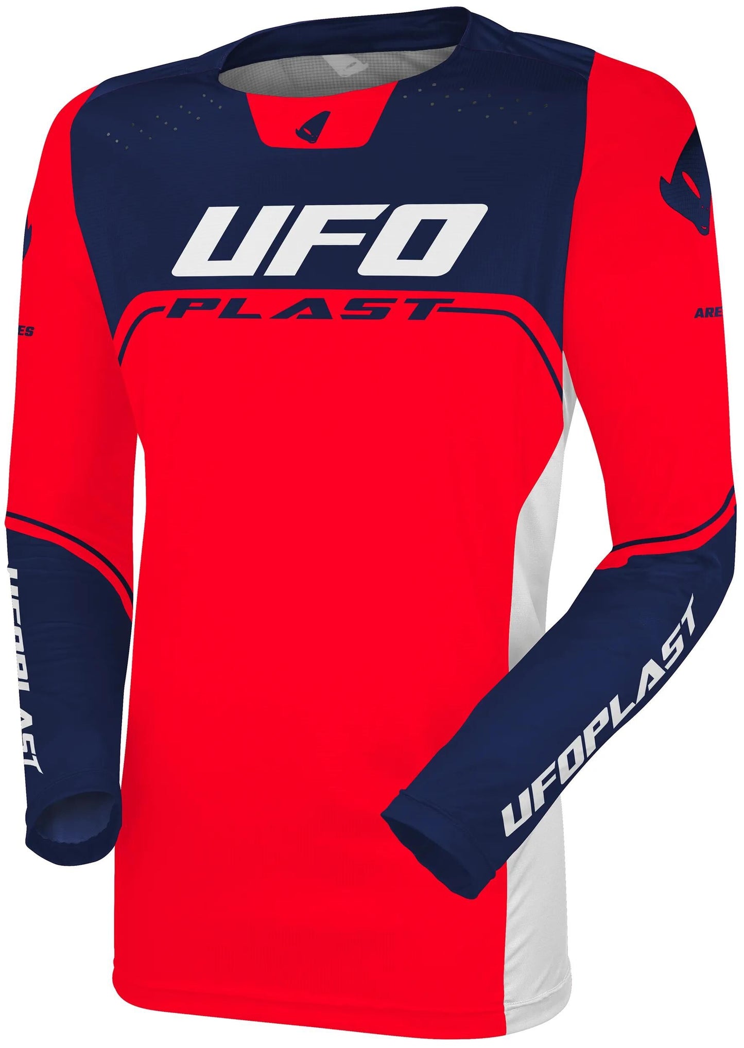 Ufo plast jersey ares kids maillot enfant ufo are rouge bleu gr. xxs