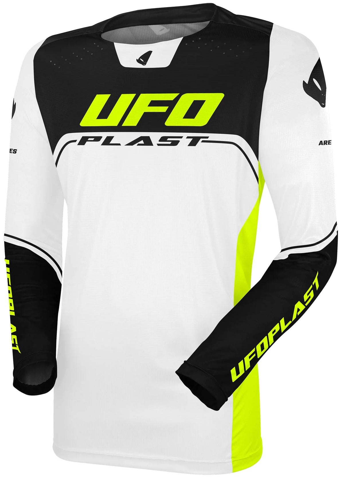 Ufo plast jersey ares kids maillot enfant ufo are blanc noir gr.xxs