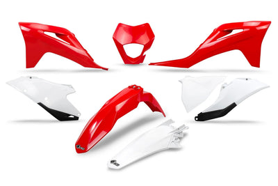 Kit garniture carrosserie Ufo plast ufo gasgas oem rouge blanc