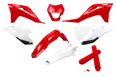Kit garniture carrosserie Ufo plast ufo gasgas oem rouge blanc