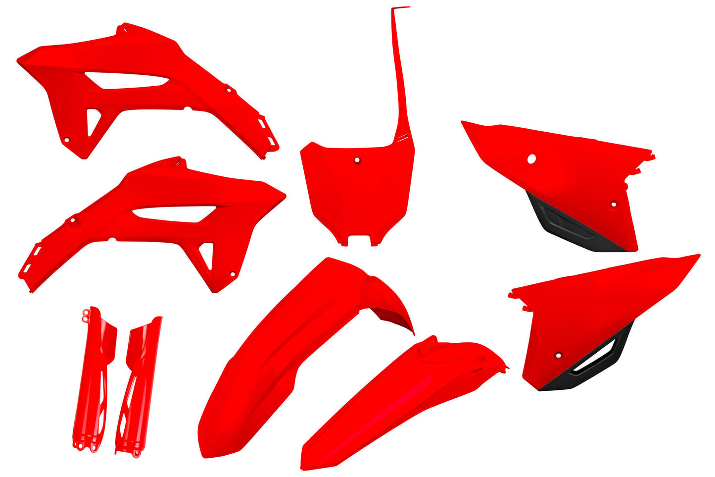 Kit de garniture de carrosserie Ufo plast ufo honda oem rouge noir