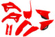 Kit de garniture de carrosserie Ufo plast ufo honda oem rouge noir