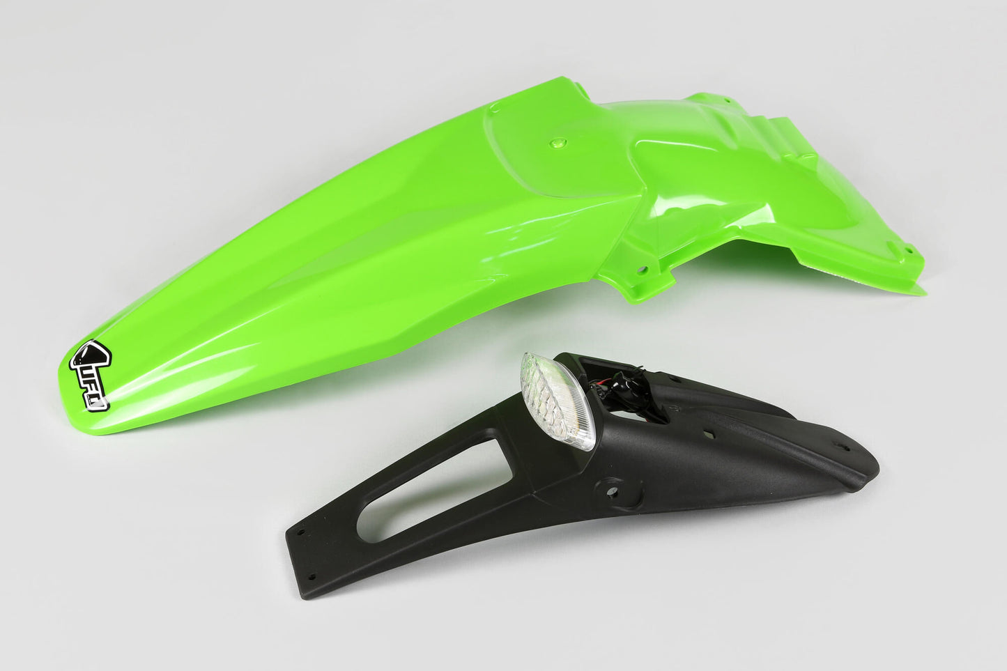 Jeu de garde-boue Ufo plast garde-boue arrière ufo kawasaki led vert