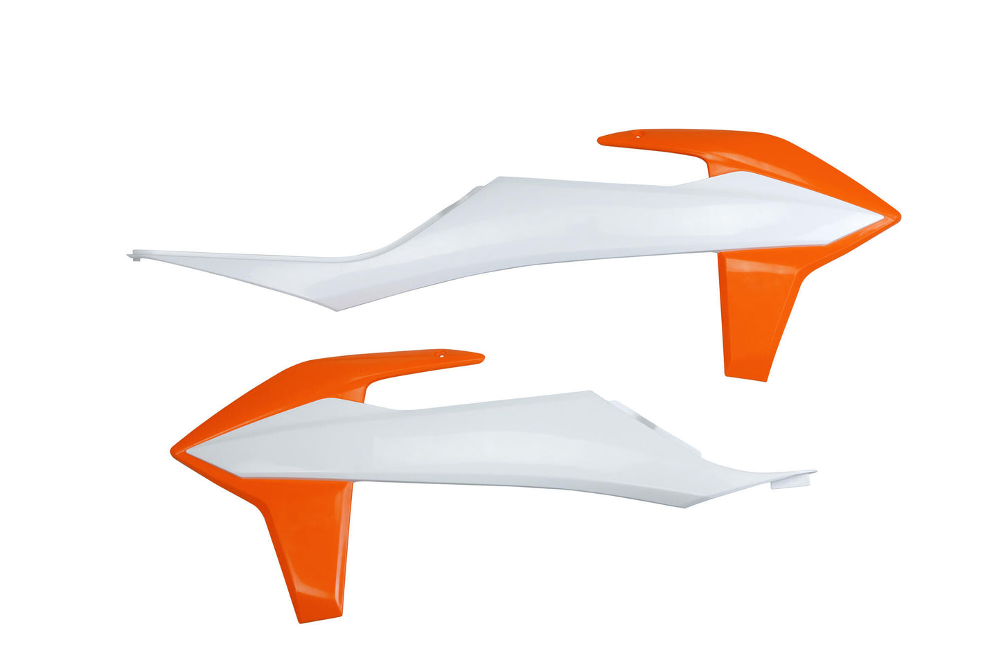 Cache radiateur Ufo plast cache radiateur ufo ktm blanc orange