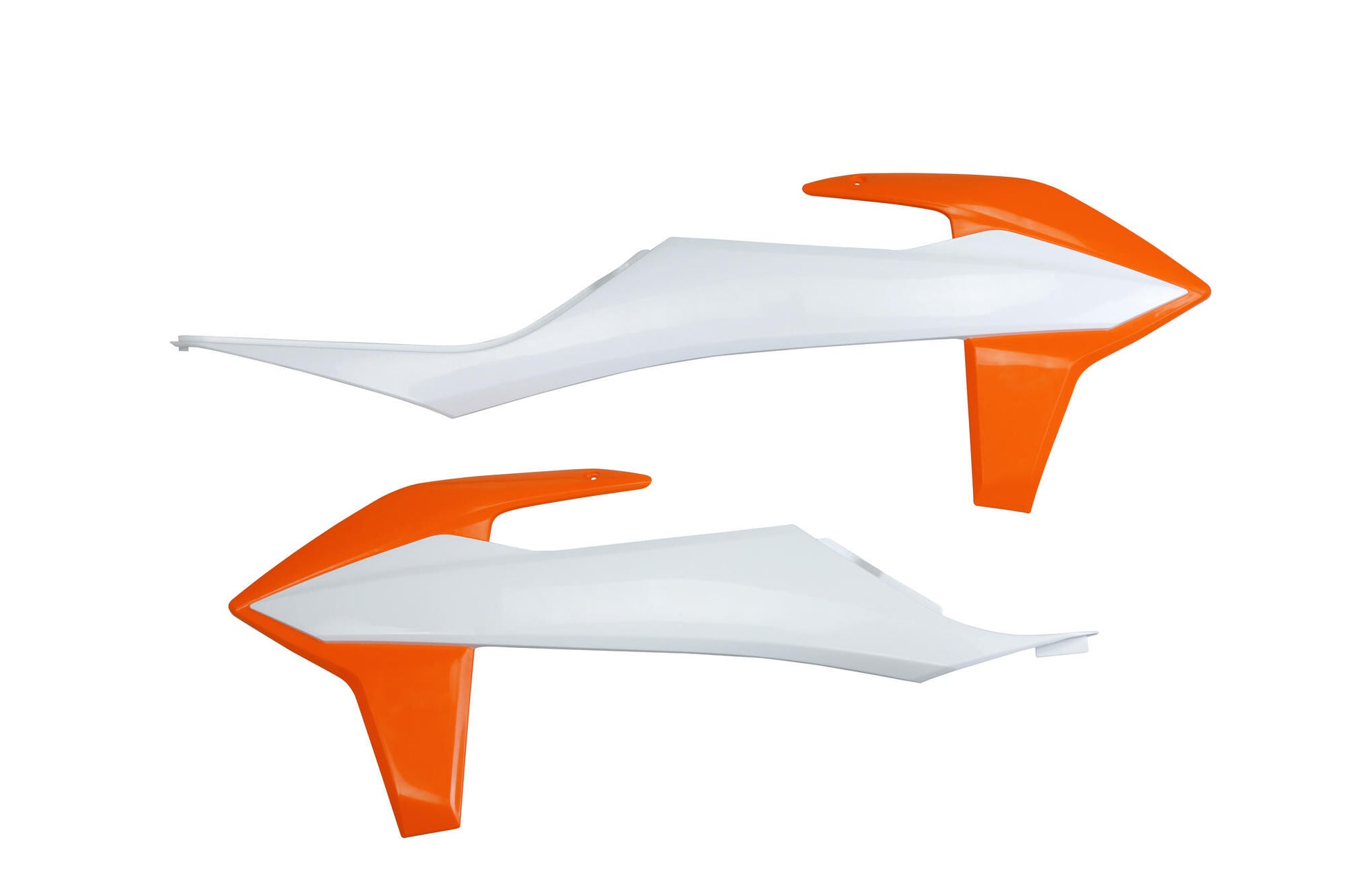 Cache radiateur Ufo plast cache radiateur ufo ktm blanc orange