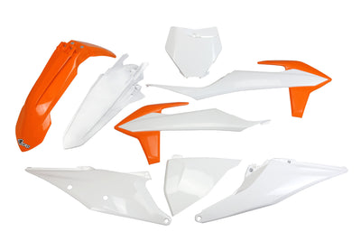 Kit garniture carrosserie Ufo plast ufo ktm oem orange blanc