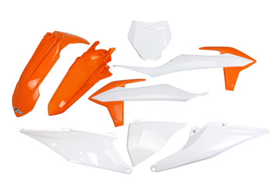 Kit garniture carrosserie Ufo plast ufo ktm oem orange blanc