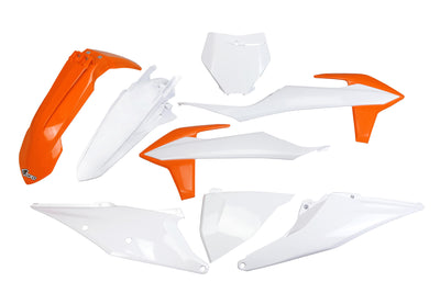 Kit garniture carrosserie Ufo plast ufo ktm oem orange blanc