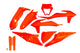 Kit déco carrosserie Ufo plast ufo ktm orange
