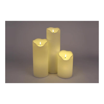 Set de bougies LED 3 pièces extérieur xl