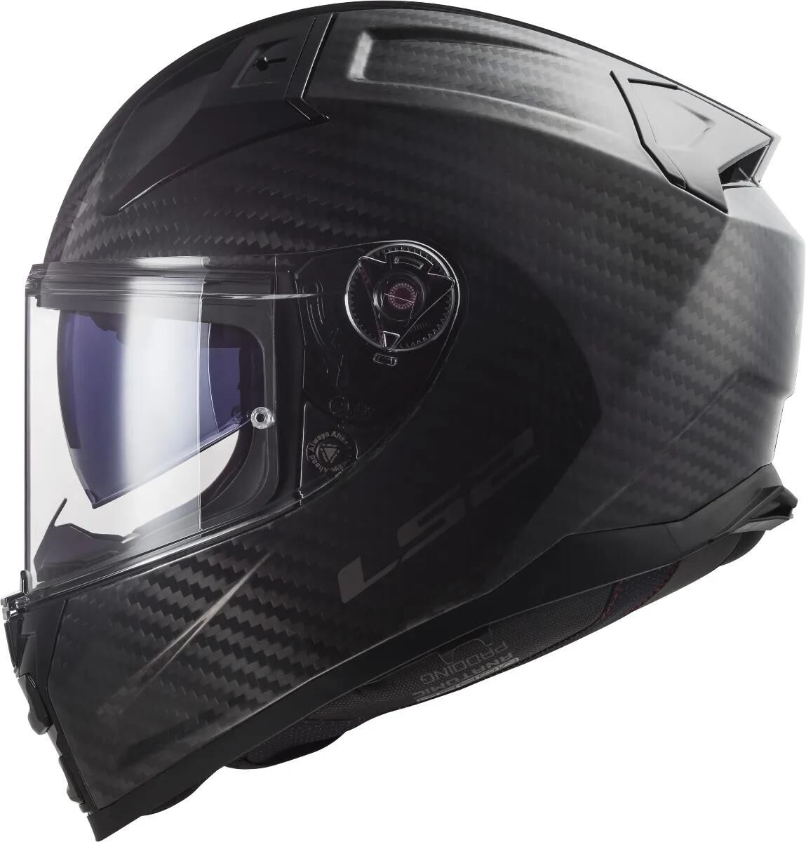 Casque intégral LS2 ff811 vector ii casque solide en carbone ff811 vect. ii solide bl.carbone m