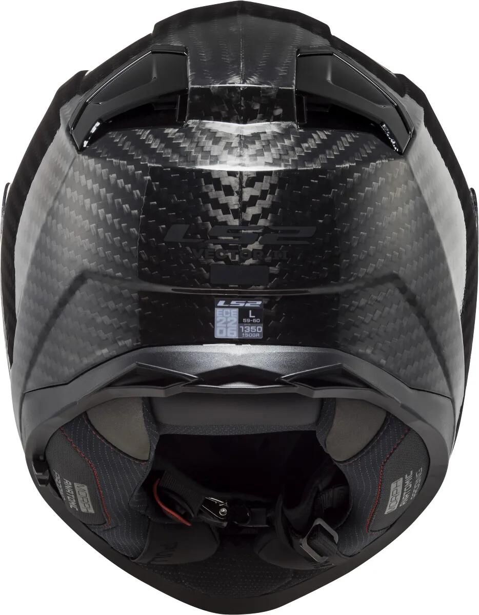 Casque intégral LS2 ff811 vector ii casque solide en carbone ff811 vect. ii solide bl.carbone m