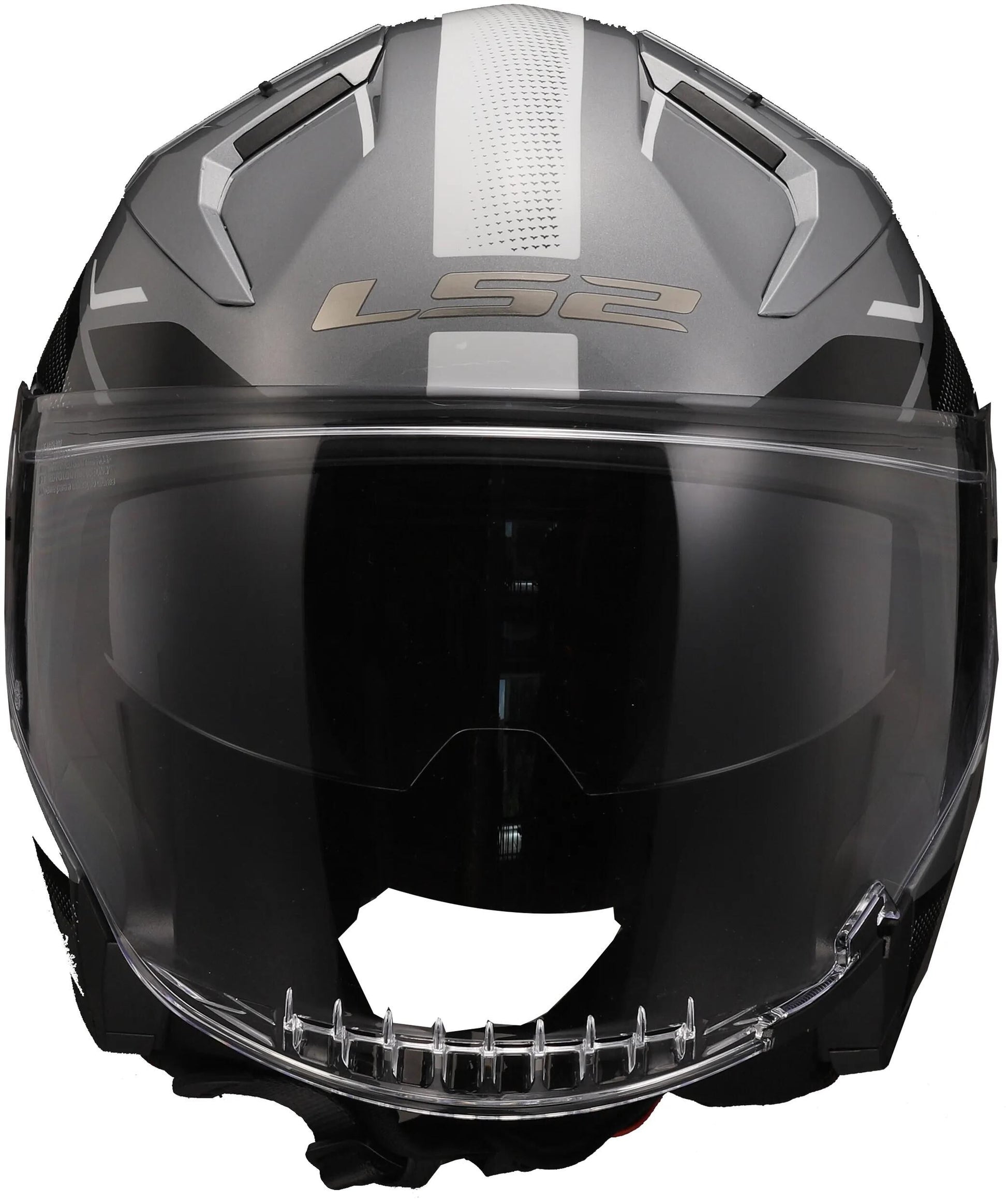 Casque jet Ls2 « of603 infinity ii veyron » casque of603 infi. ii veyron xxl gris bl blanc