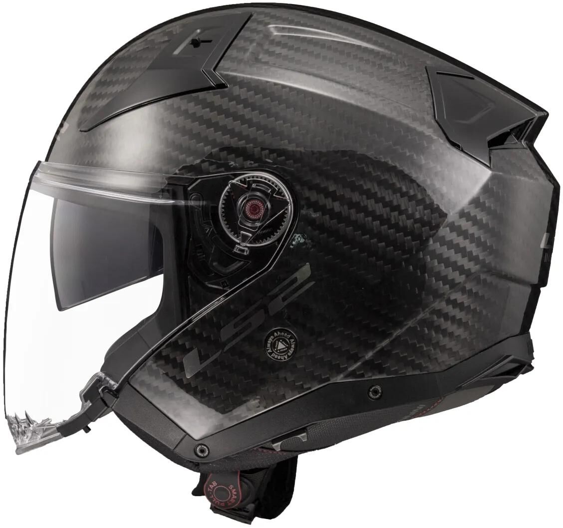 Casque jet Ls2 de 603 infinity ii casque solide en carbone de 603 infi. II Carbone Solide XL