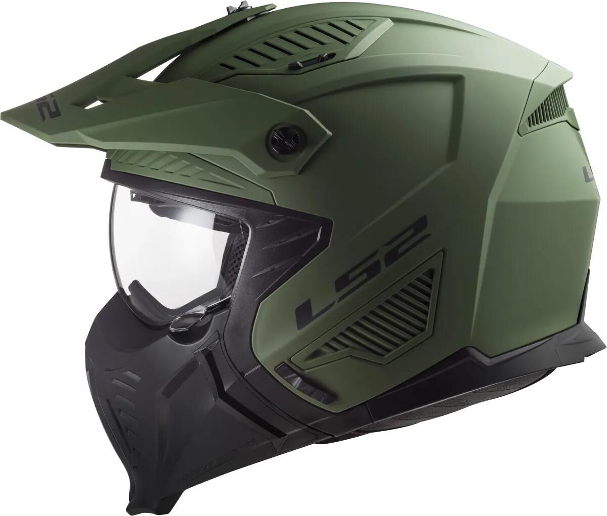 Ls2 casque modulaire of606 drifter solid casque of606 drifter solid l vert mat