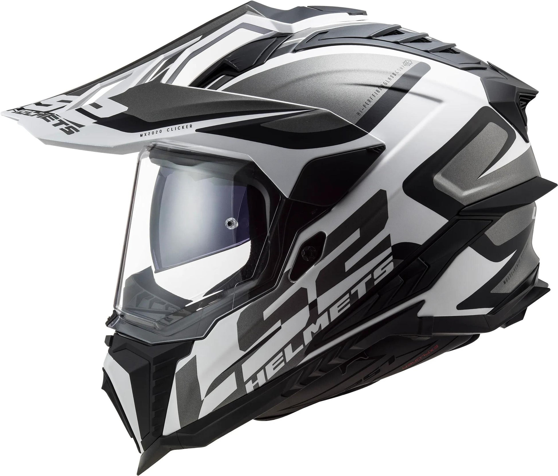 Ls2 endurohelm mx701 explorer alter helmet explorer age bw white matt gr. m