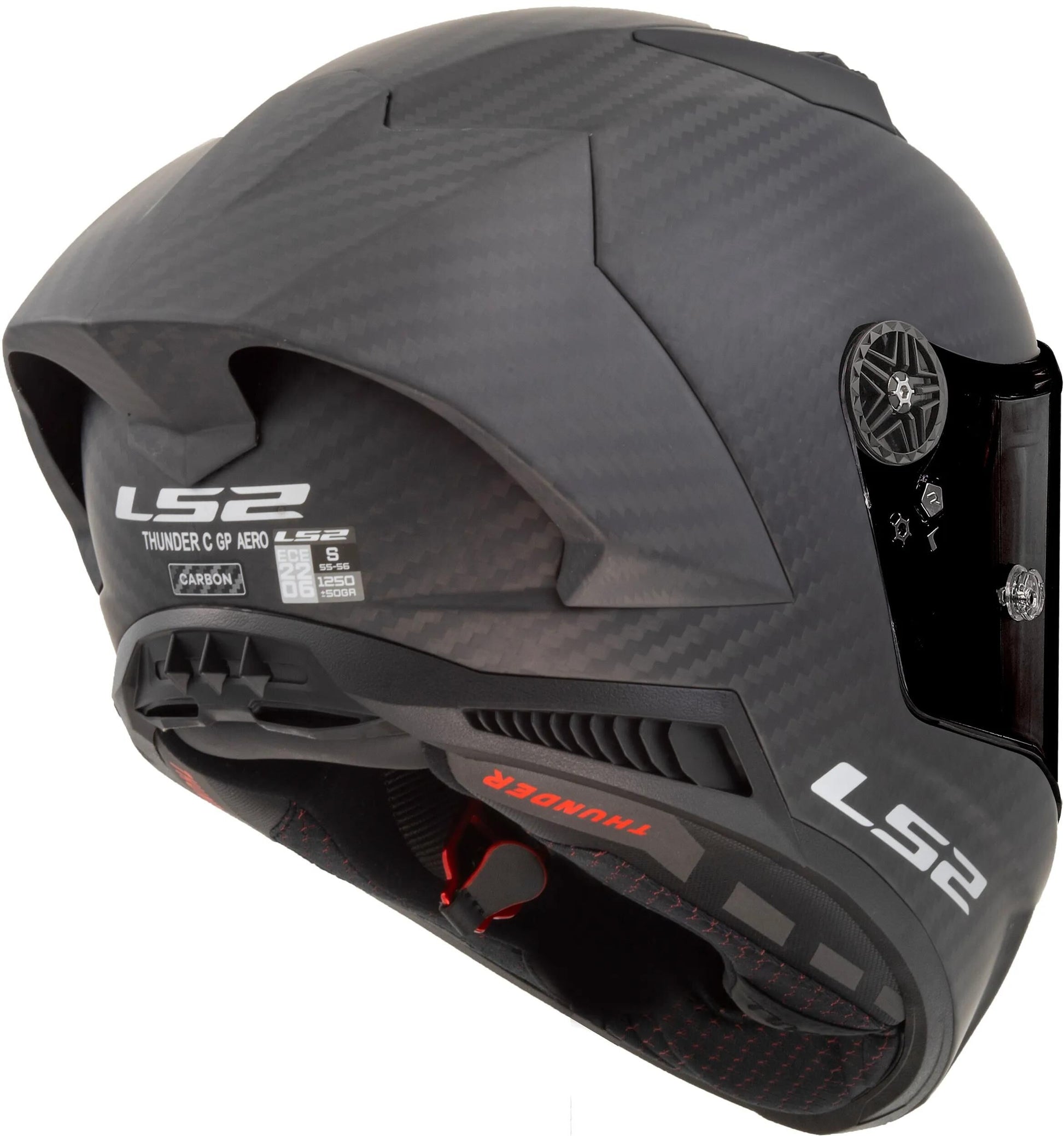 Casque intégral Ls2 « ff805 Thunder Carbon GP Aero » Casque ff805 th.ca.gp aero l car. noir mat