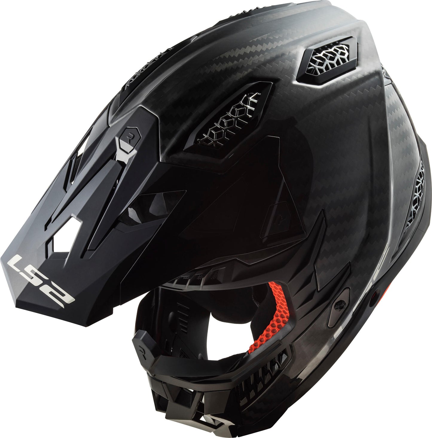 Casque de motocross Ls2 mx703 x-force solid casque mx703 x-force solid l carbone