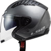Ls2 of600 copter ii casque jet solide casque de600 copt. ii titane solide