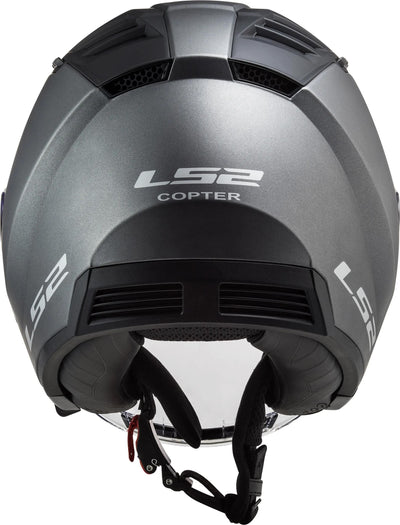 Ls2 of600 copter ii casque jet solide casque de600 copt. ii titane solide