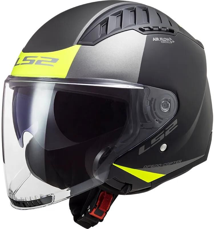 Ls2 de 600 copter ii casque jet urbain casque de 600 copt. ii urbane xl noir jaune