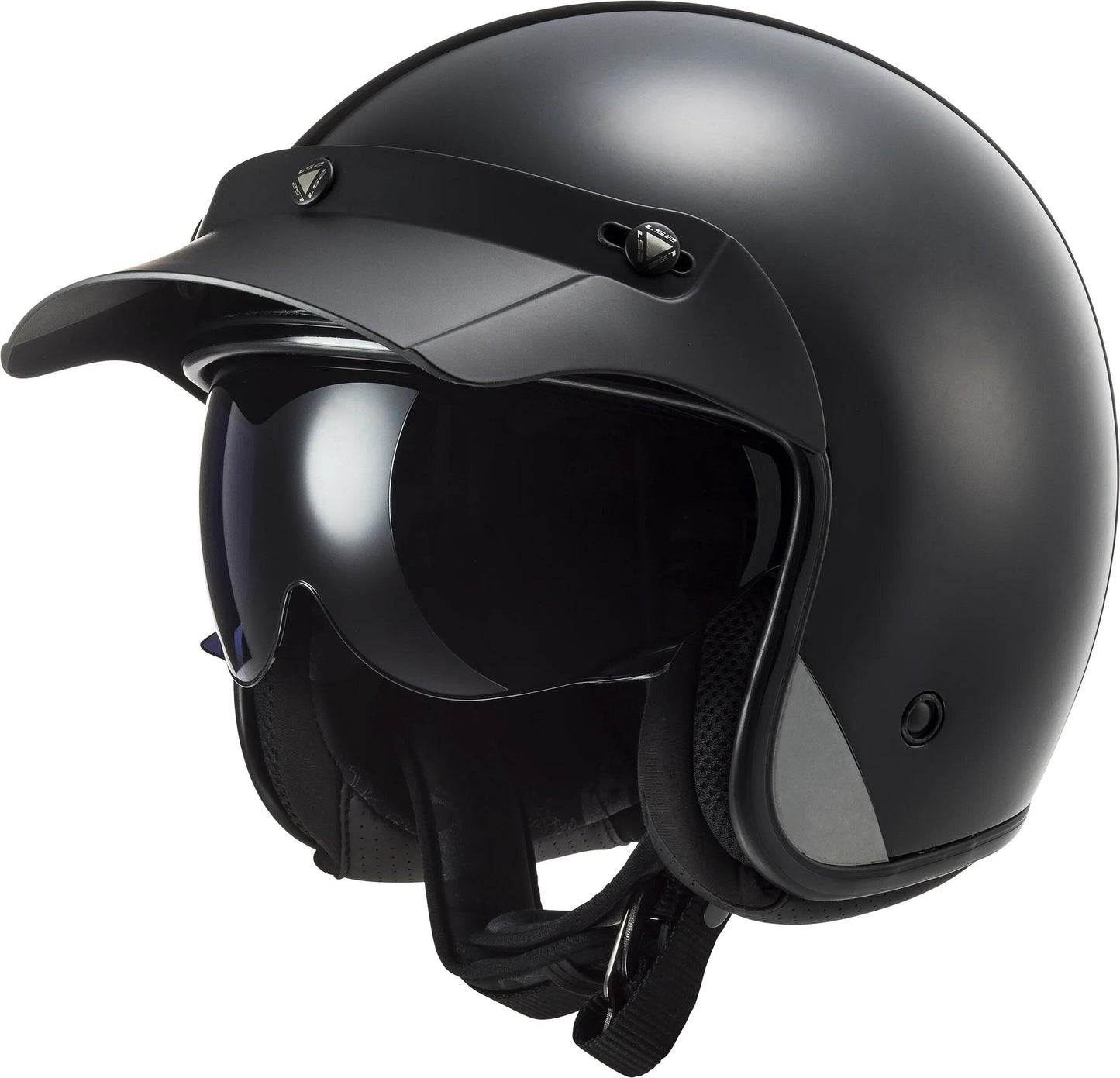 Casque jet Ls2 of601 bob ii solid casque of601 bob ii solid s noir mat