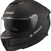 Ls2 casque intégral ff808 stream ii solid casque ff808 stre.ii solid s noir mat