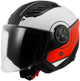 Ls2 casque jet of616 airflow ii cover casque of616 airfl.ii cover m rouge blanc