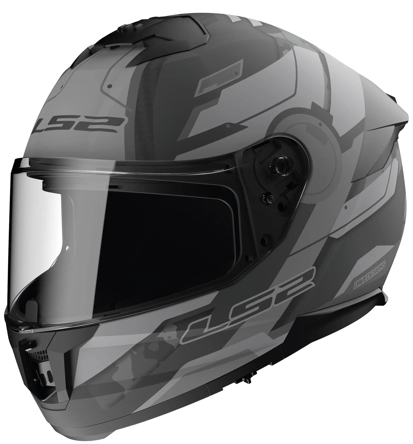 Casque intégral LS2 FF808 Stream II Shadow. casque ff808 stre.ii shadow xxl gris mat