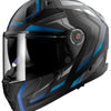Casque intégral LS2 ff811 Vector II Alizer, casque ff811 vect. II Alizer XXL noir bleu